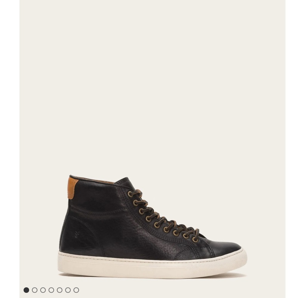 FRYE AND CO. Black and Tan High-Top Sneakers